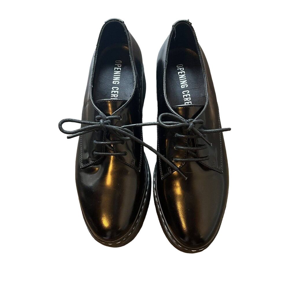 Opening Ceremony platform oxfords size 41 black with white stitching